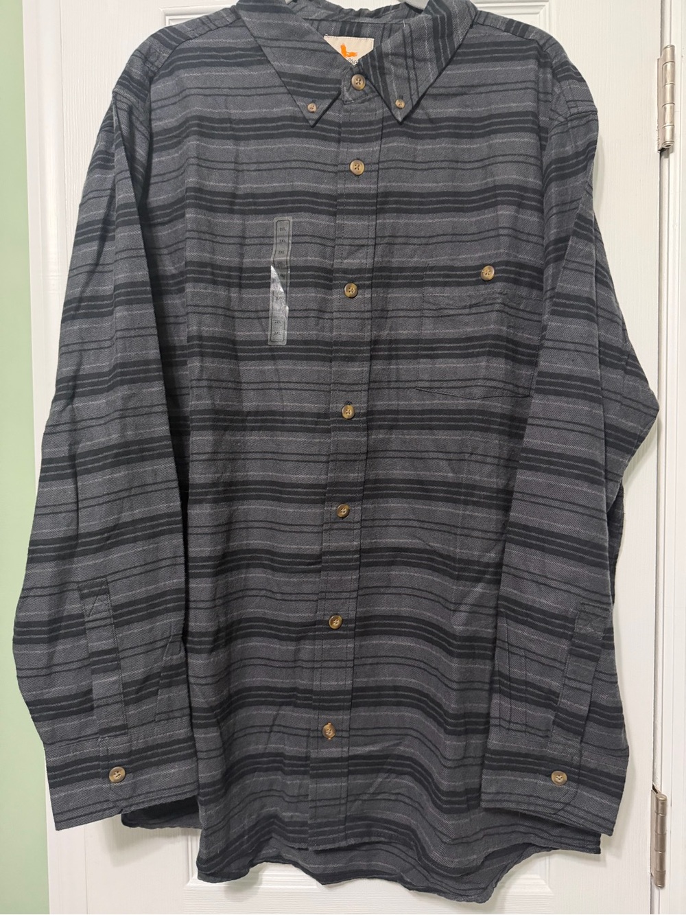 Field & Stream classic lightweight flannel striped caviar men’s 2XL new tags